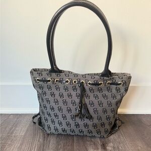 Dooney & Bourke Black and Gray Tote Bag